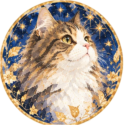 ノルウェージャンフォレストキャットの絵